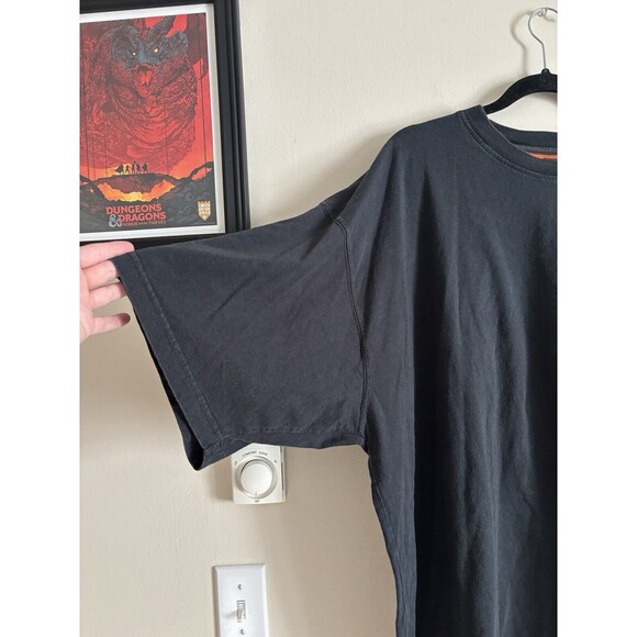 VTG Y2K 90s Distressed 00s STARTER Mens 3X XXXL Embroidered Logo Black T Shirt - Picture 5 of 8